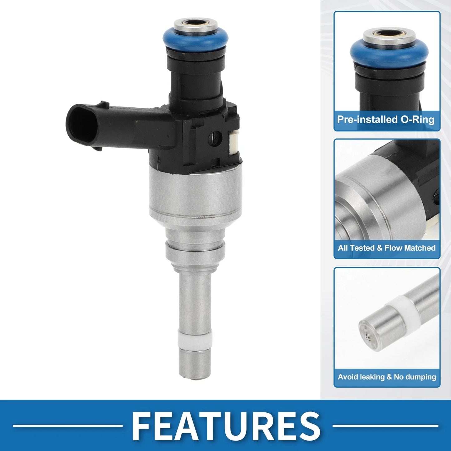 Fuel Injector for Hyundai Santa Fe Sport 2.0T 2013-2016 Black 1 x Unit