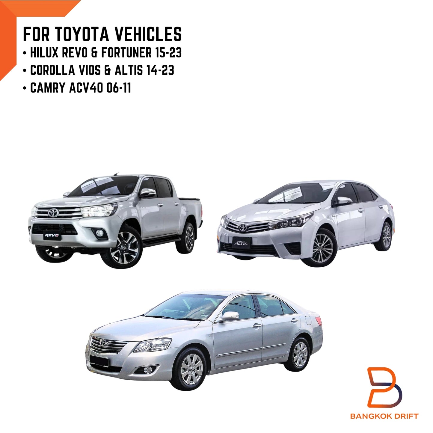 Washer Jet Spray Nozzle for Toyota Hilux Fortuner Corolla Camry (14-23)