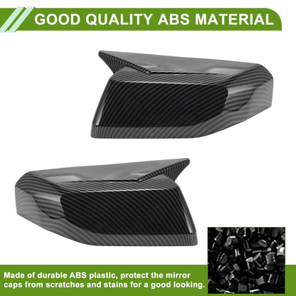 1 Pair Mirror Cover Cap Replacement Black for Chevrolet Colorado (2023-2025)