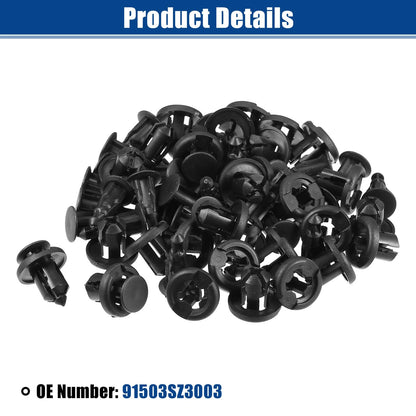 30 Pcs Push Type Bumper Retainers Clips for Honda