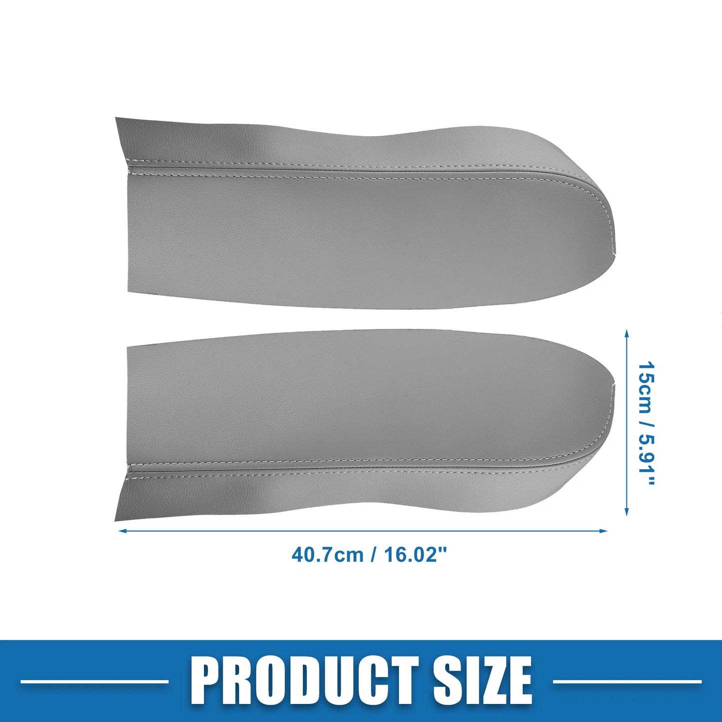 Front Door Panel Armrest Covers for Toyota Prius (2004-2009) Gray 1 Pair