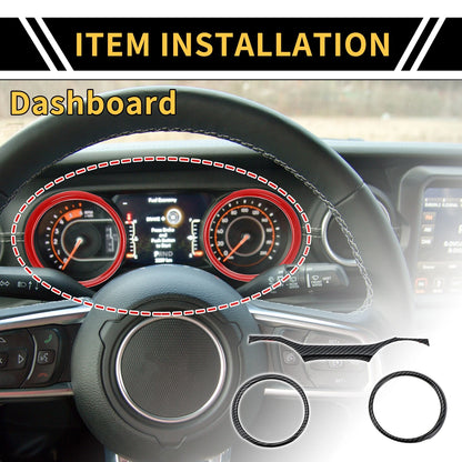 Dashboard Panel Ring Cover for Jeep Wrangler JL JLU (2018-2023)