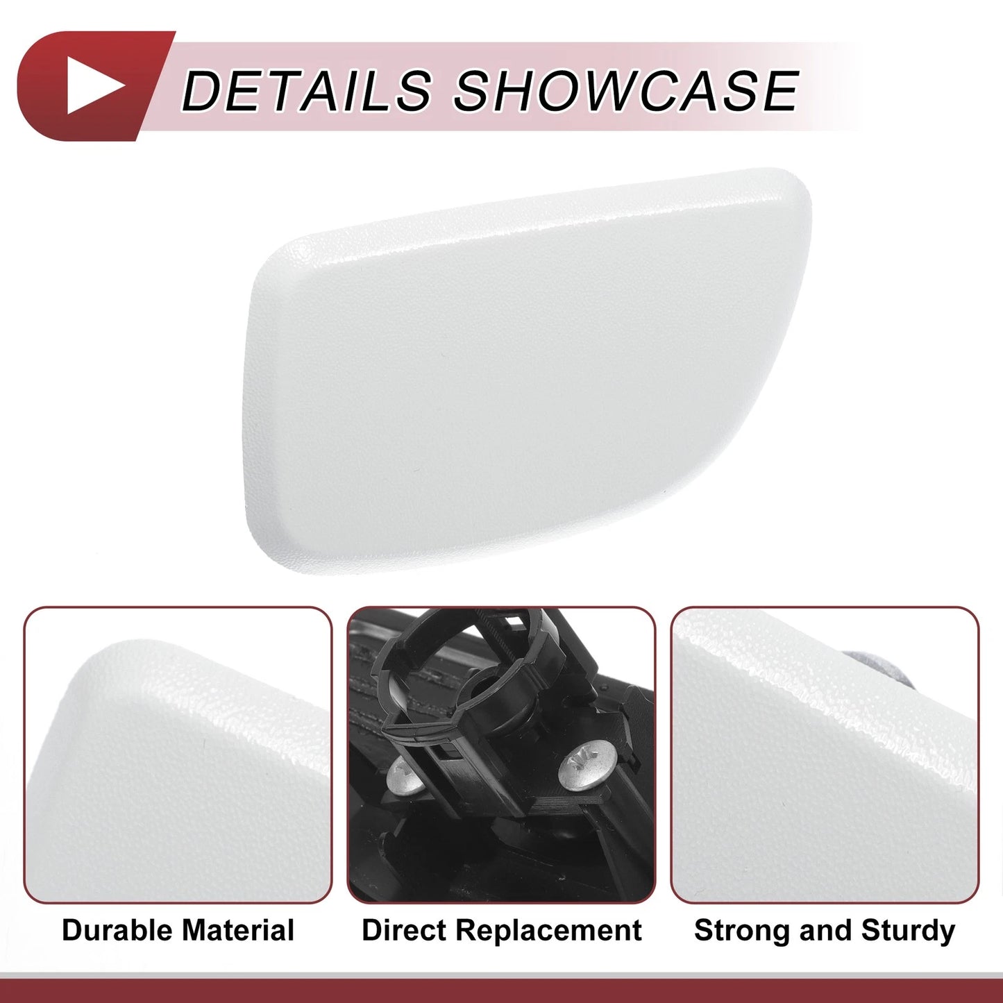 Washer Nozzle Cover Cap for Subaru Forester (2005-2007) White