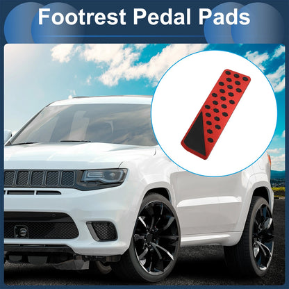 Footrest Pedal Cover for Jeep Grand Cherokee 2022-2025 Aluminum Alloy Red