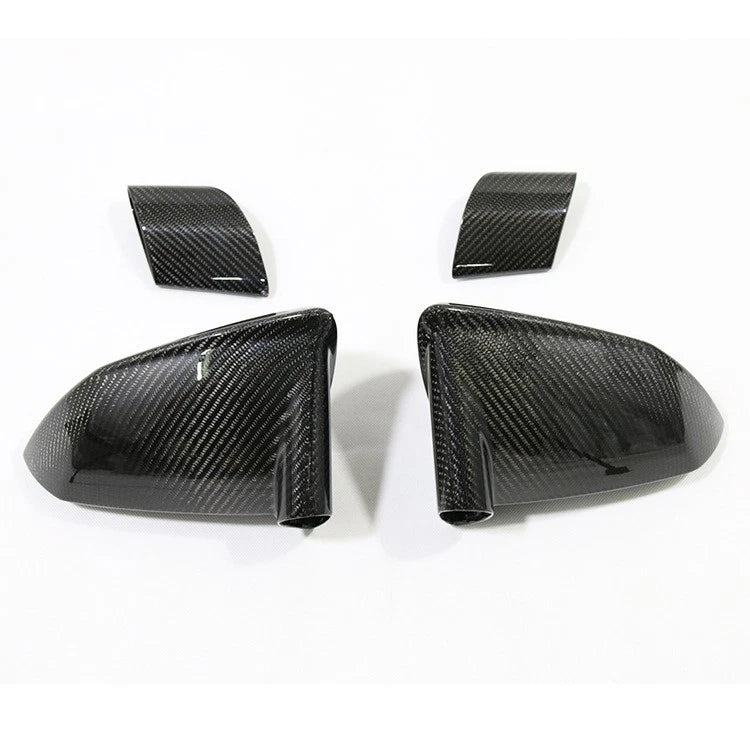 Real Gloss Carbon Fiber Replace Side Mirror Caps for Lamborghini Gallardo LP570