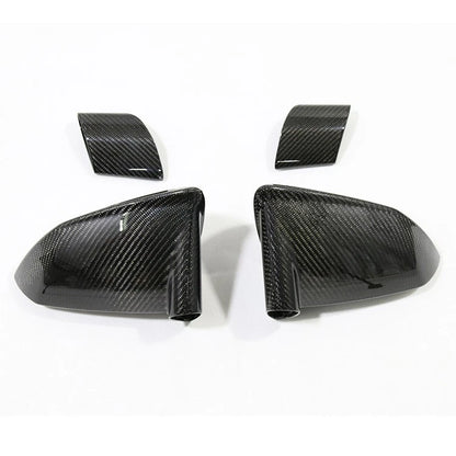 Real Gloss Carbon Fiber Replace Side Mirror Caps for Lamborghini Gallardo LP570