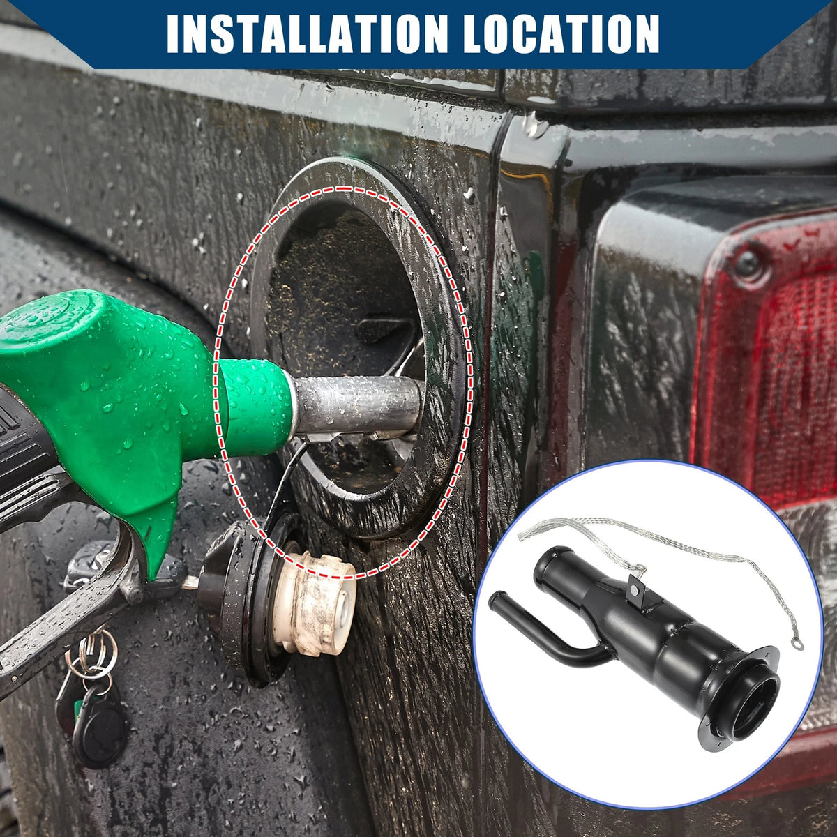 Fuel Filler Neck Hose for Jeep Wrangler (1997-2000)