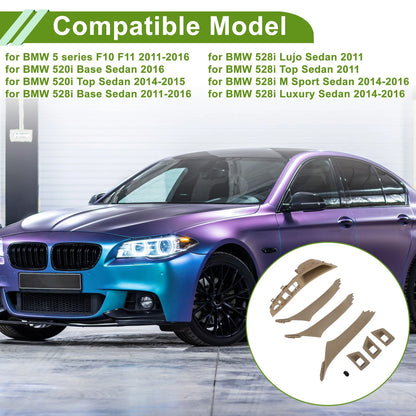 Door Panel Handle Pull Trim Cover for BMW 5 Series (2011-2016) Beige
