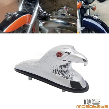 Motorcycle Front Fender Eagle Head Ornament for Harley Davidson, Suzuki