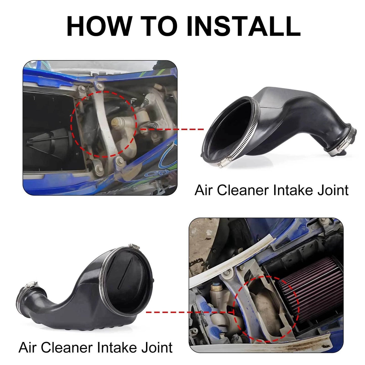 Air Box to Carburetor Rubber Intake Boot for Yamaha YFZ450 04-09