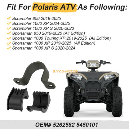 Rear Stabilizer Swaybar Bushing w/ Strap Bracket for Polaris Scrambler 1000 850
