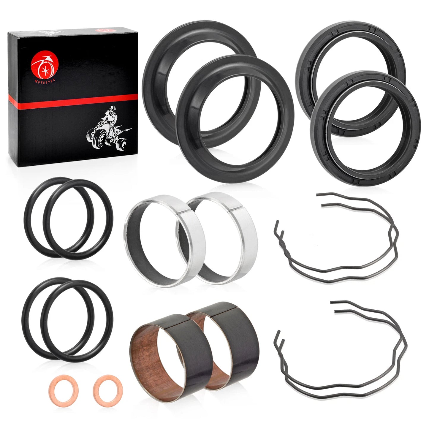 Fork Bushing Dust Oil Seal for Yamaha V-Star 650/950/1100/1300 MT07 XSR700 (2002–2023)