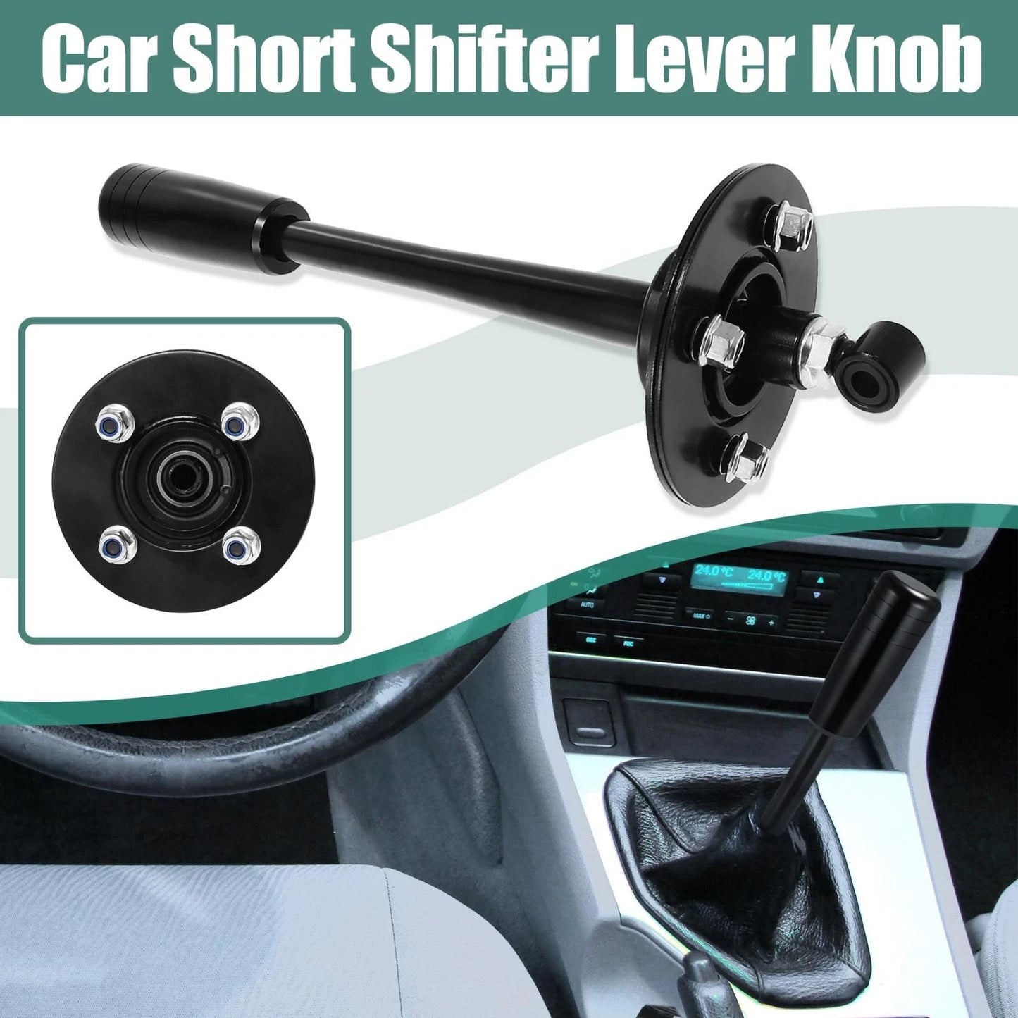 Black Drift Tuning Short Shifter Lever Knob for BMW E30 E36 E46 E34 E39