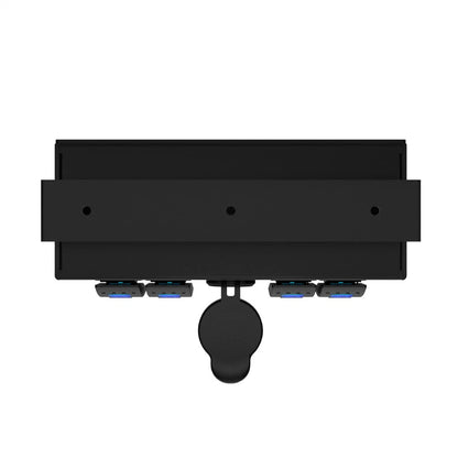 4 Button LED Rocker Switch Box with QC3.0 PD 18W USB Charger for Car Boat