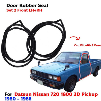 Door Rubber Seal Front LH+RH Set 2 Fits Datsun Nissan 720 2D Pickup 1980-86 D05