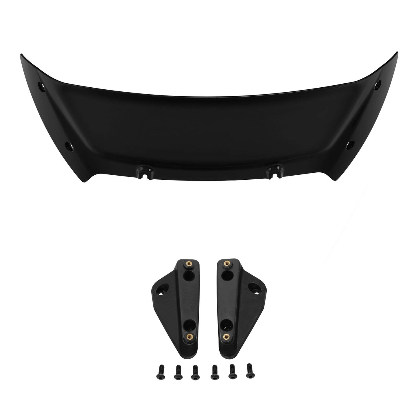 6" Black Windshield Bracket Mount for Harley CVO Road Glide (2023-2025)