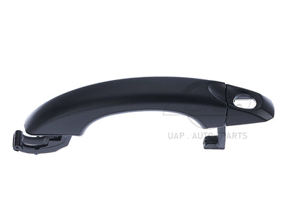 Front Right Outer Door Handle W Keyhole - Black for Volkswagen Amarok (2010-2020)