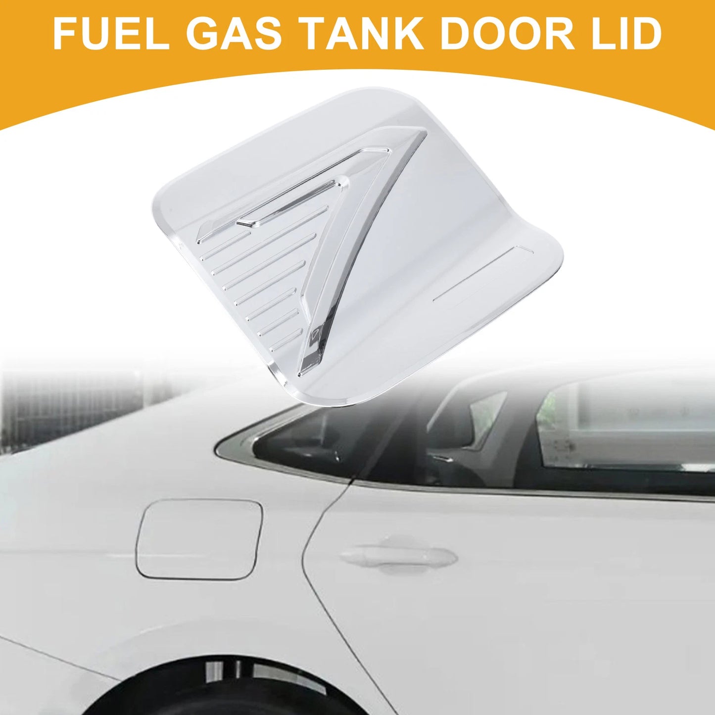 Fuel Tank Door Cap for Toyota Sienna (2022-2025) Chrome Silver Tone