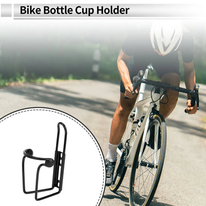 2 x Water Bottle Holders for Motorcycle / Bicycle Black Aluminum Alloy