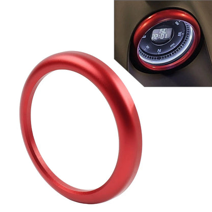 Red Stopwatch Compass Clock Cover Ring for Porsche 911 718 Boxster Cayenne Macan