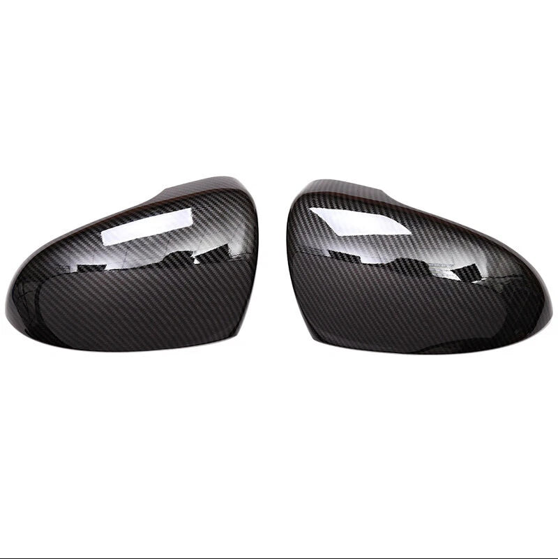 2 x Carbon Fiber Side Mirror Cover Trim for Hyundai Tucson (2016–2021)