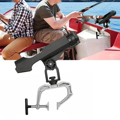 Adjustable Rod Bracket Fishing Accessory for Canoes/Boats