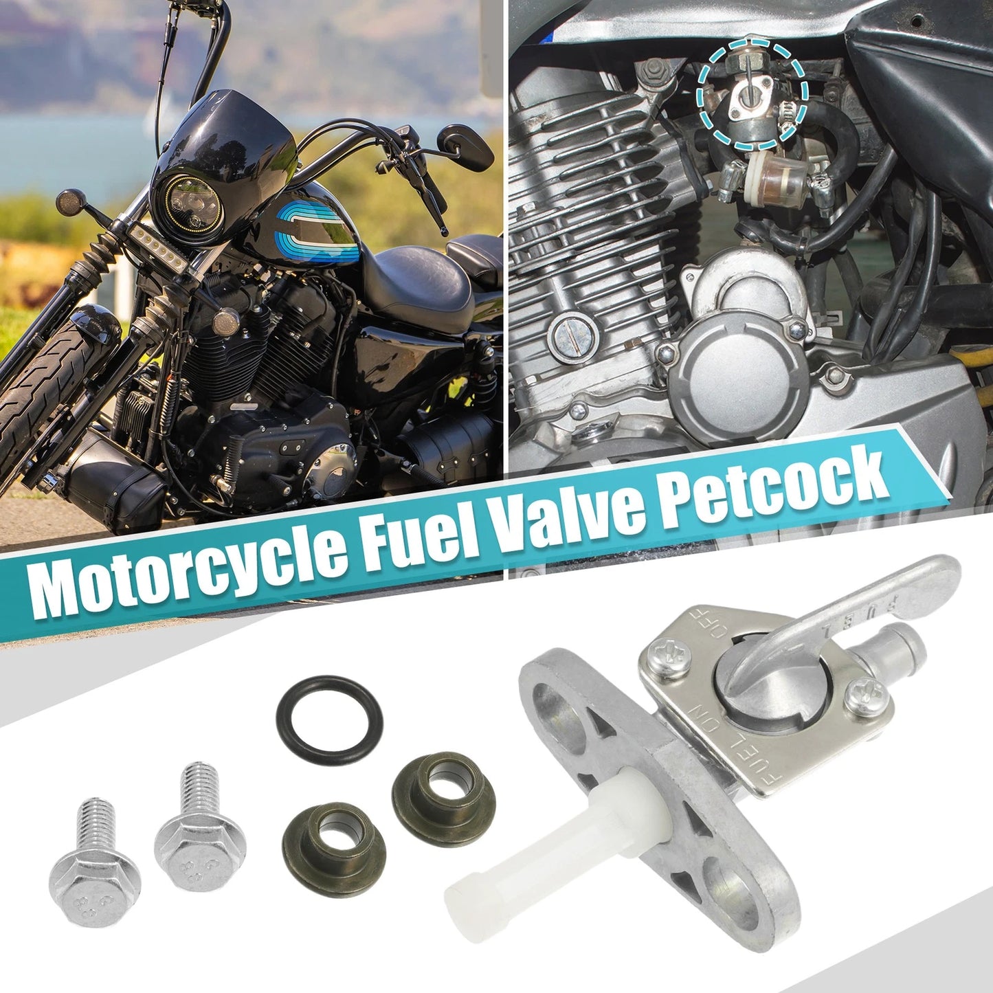 Fuel Valve Petcock with Male Thread for Honda CR125R (1979–2007)