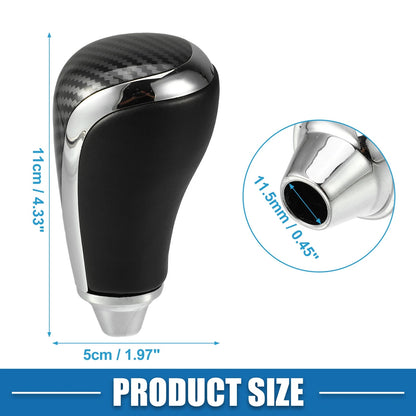Car Gear Shift Knob for Toyota Hilux 2005-2012 Black Carbon Fiber Pattern
