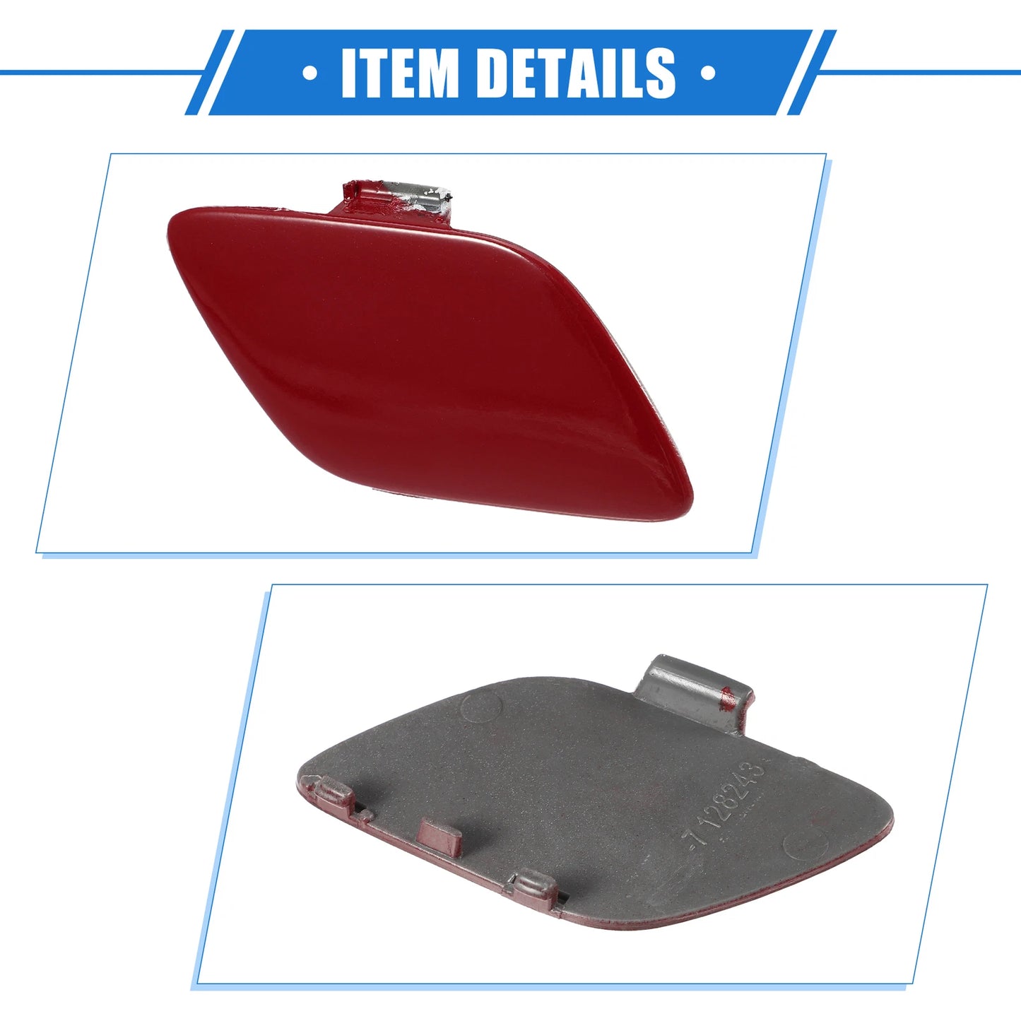 Tow Hook Eye Hole Cover Cap for BMW E92/E93 (2007-2010) Red Front Right