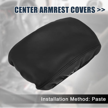 Black Microfiber Leather Armrest Cover for BMW X3 (2011-2017)