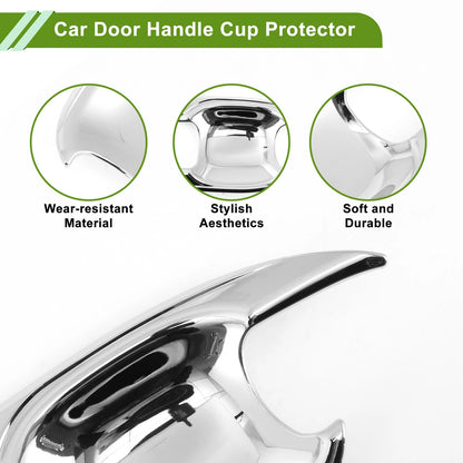 Black Door Handle Cup Protector for Toyota Highlander Kluger (2014-2023)