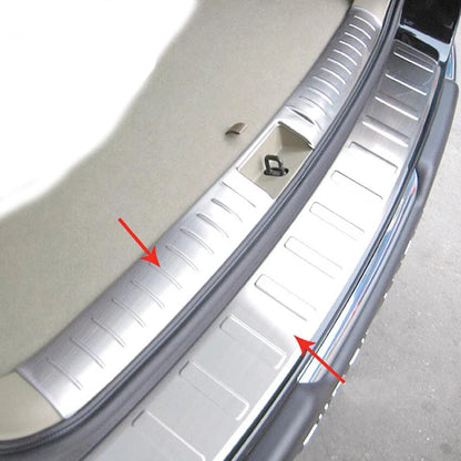2pcs Silver Stainless Steel Rear Bumper Protector Fit For Highlander 2009-2014