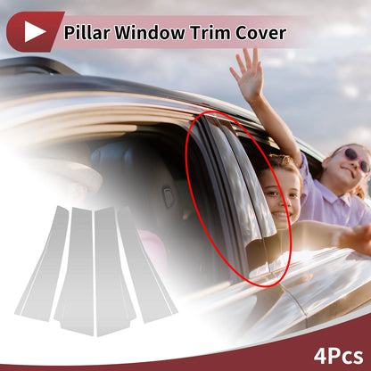 4 Pcs Car Door Pillar Window Trim for Toyota Alphard (2015–2023)