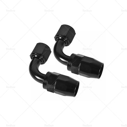 AN10 10 AN 90° Swivel Fast Flow Oil Fuel Hose End Fitting Adaptor