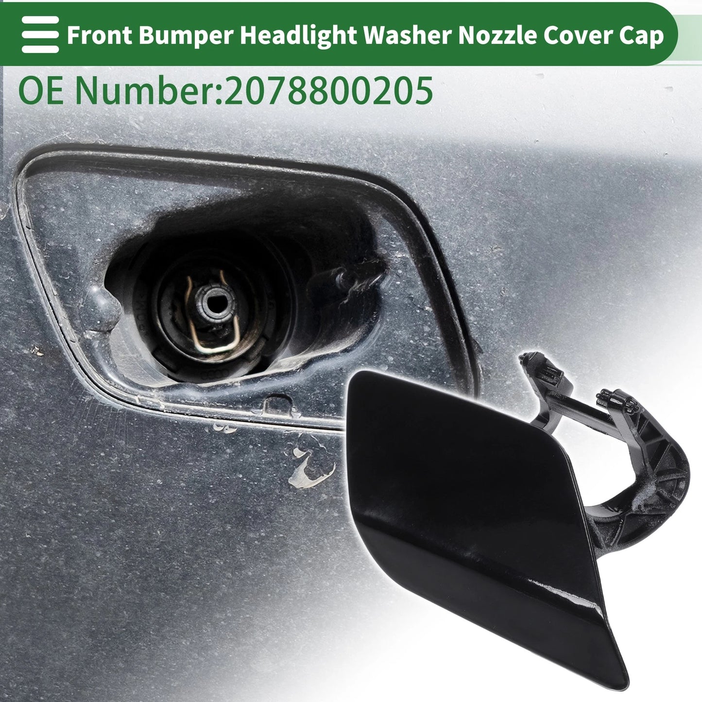 Bumper Headlight Washer Nozzle Cover for Mercedes-Benz E400 (2014-2016)