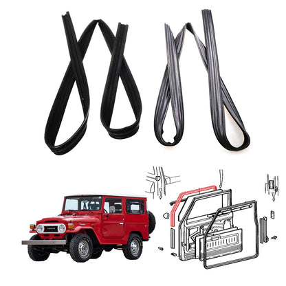Front Door Glass Run Vent for Toyota Land Cruiser BJ40 BJ45 FJ40 HJ45 1960-1984