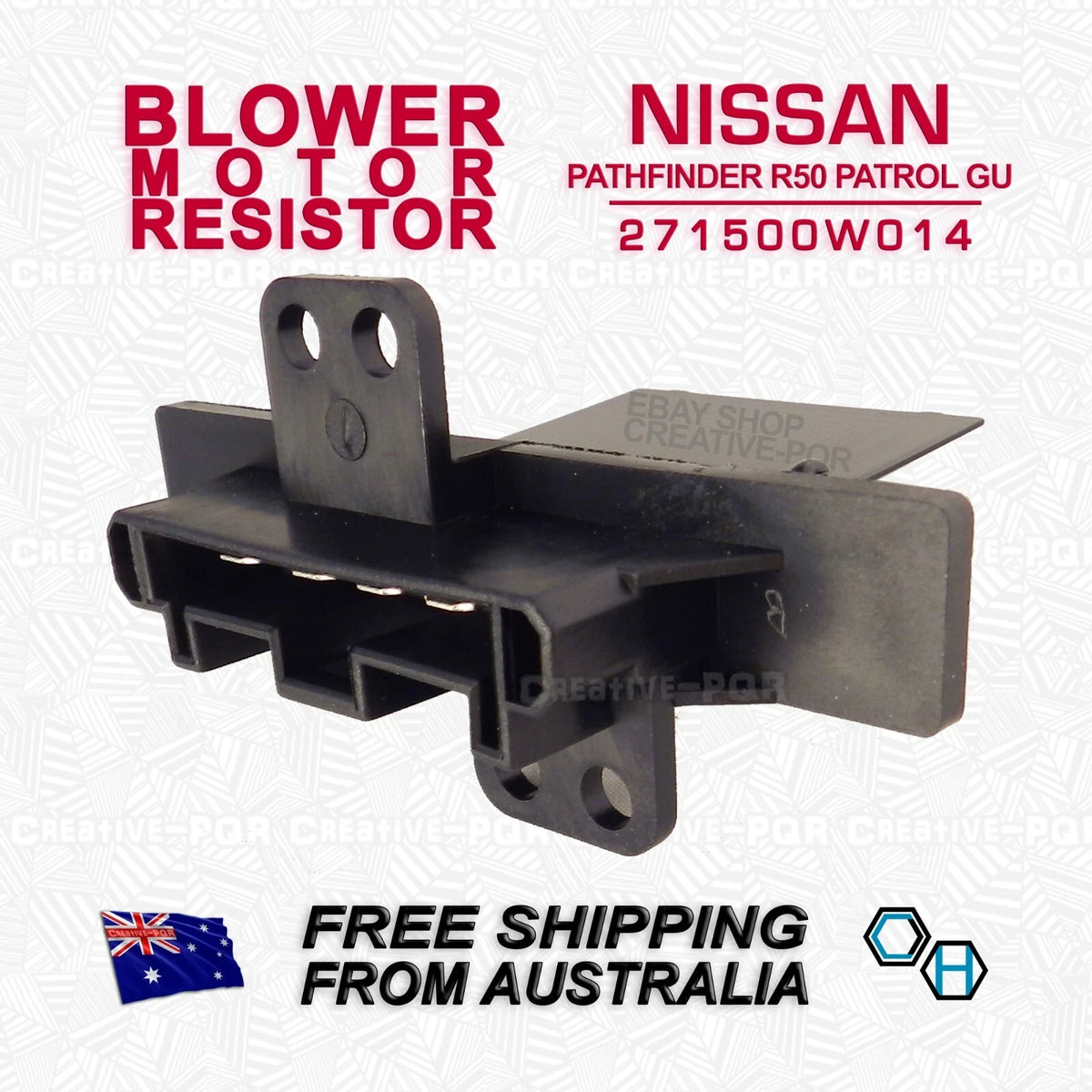 Blower Motor Heater Fan Resistor for Nissan Pathfinder, Patrol (1995-2013)