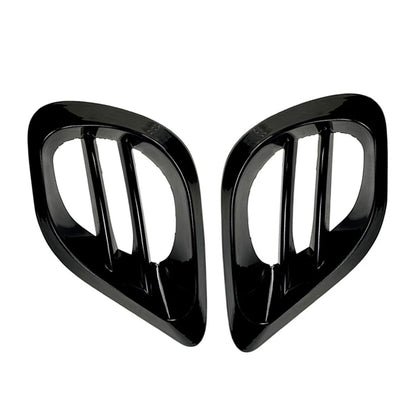 Black Front Bumper Fog Grill Trim for Mercedes Benz W213 E-Class (2020+)