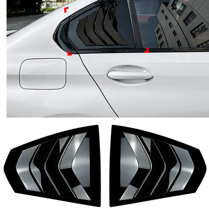 Rear Window Louver Trim for BMW 3 Series G20 (2019-2023) Gloss Black
