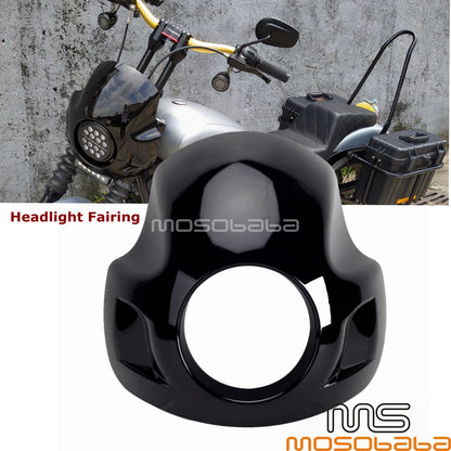 5.3/4'' Headlight Fairing Cover for Harley Dyna Softail Sportster XL