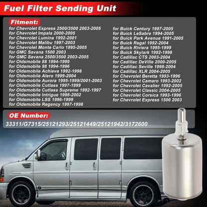 Fuel Filter Assembly Metal for Buick Century (1997–2005)