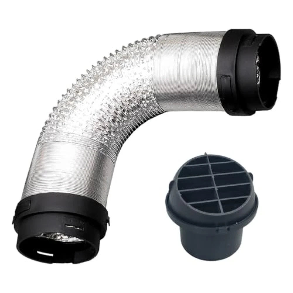 Diesel Heater Duct Hose 75MM with 2 x 60MM Connectors Round Air Outlet