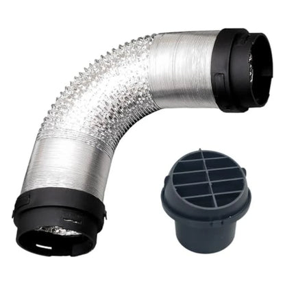Diesel Heater Duct Hose 75MM with 2 x 60MM Connectors Round Air Outlet