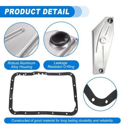Transmission Filter Oil Pan Gasket Kit for Ford A4LD-E (1985-1996)