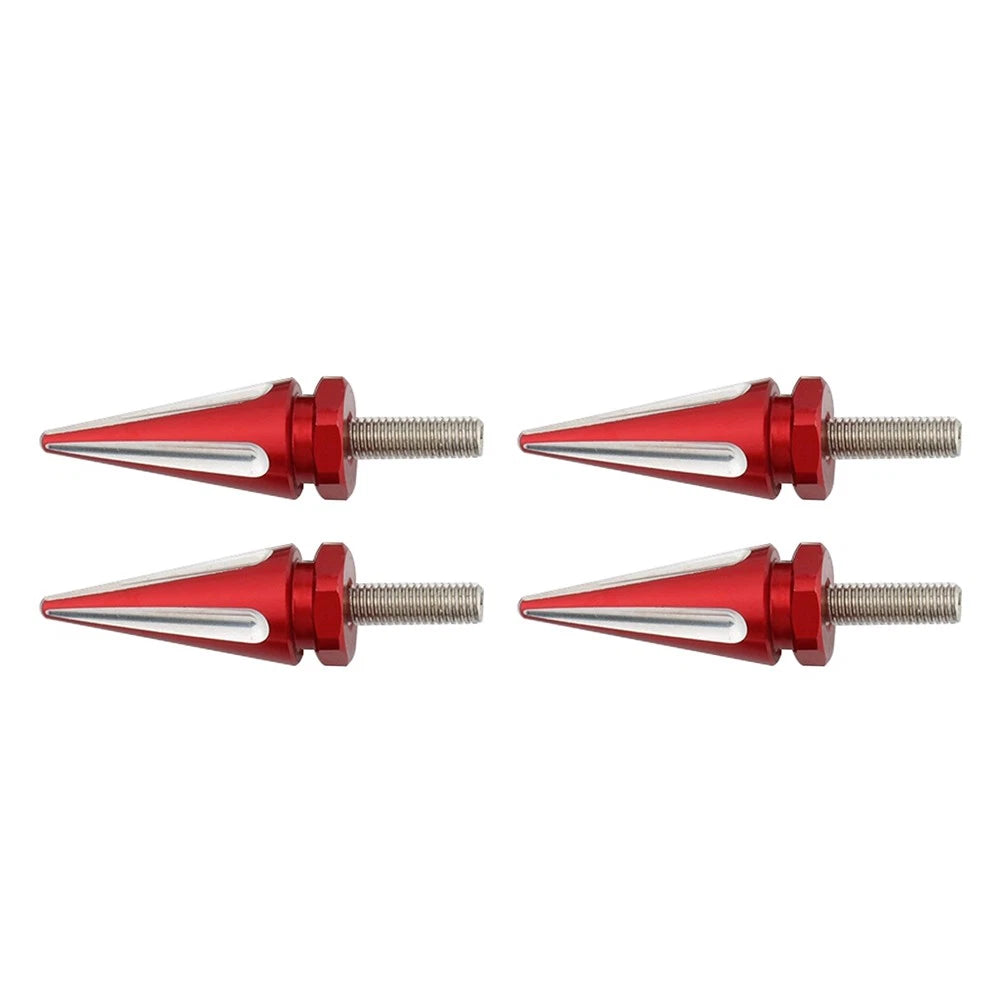 4 x Windscreen Screw Bolts Red Spike for Harley Touring Road Glide (1998-2025)