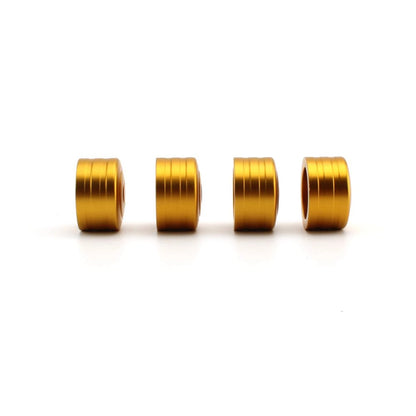 4 x Gold Head Bolt Cover Nuts for Triumph Thruxton 900 EFI (2009-2015)