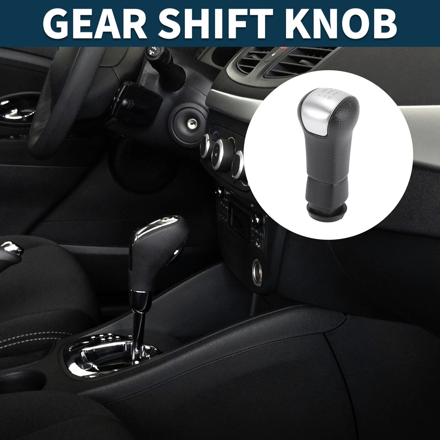 5 Speed Manual Gear Shifter Knob for Nissan X-Trail (2008-2013) Black
