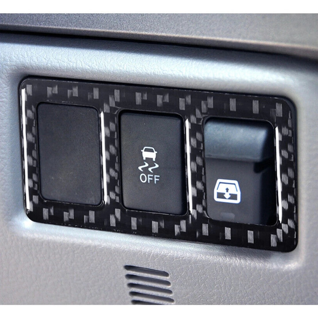 Carbon Fiber Side Dash Button Cover Trim for Toyota Tundra, Sequoia (2007-2023)