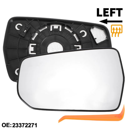 Heated Left Driver Side Mirror Glass for Chevrolet Malibu (2016 - 2021)