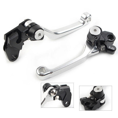 Silver Pivot Brake Clutch Levers for Suzuki RM125 RM250 RM85 (2001-2023)